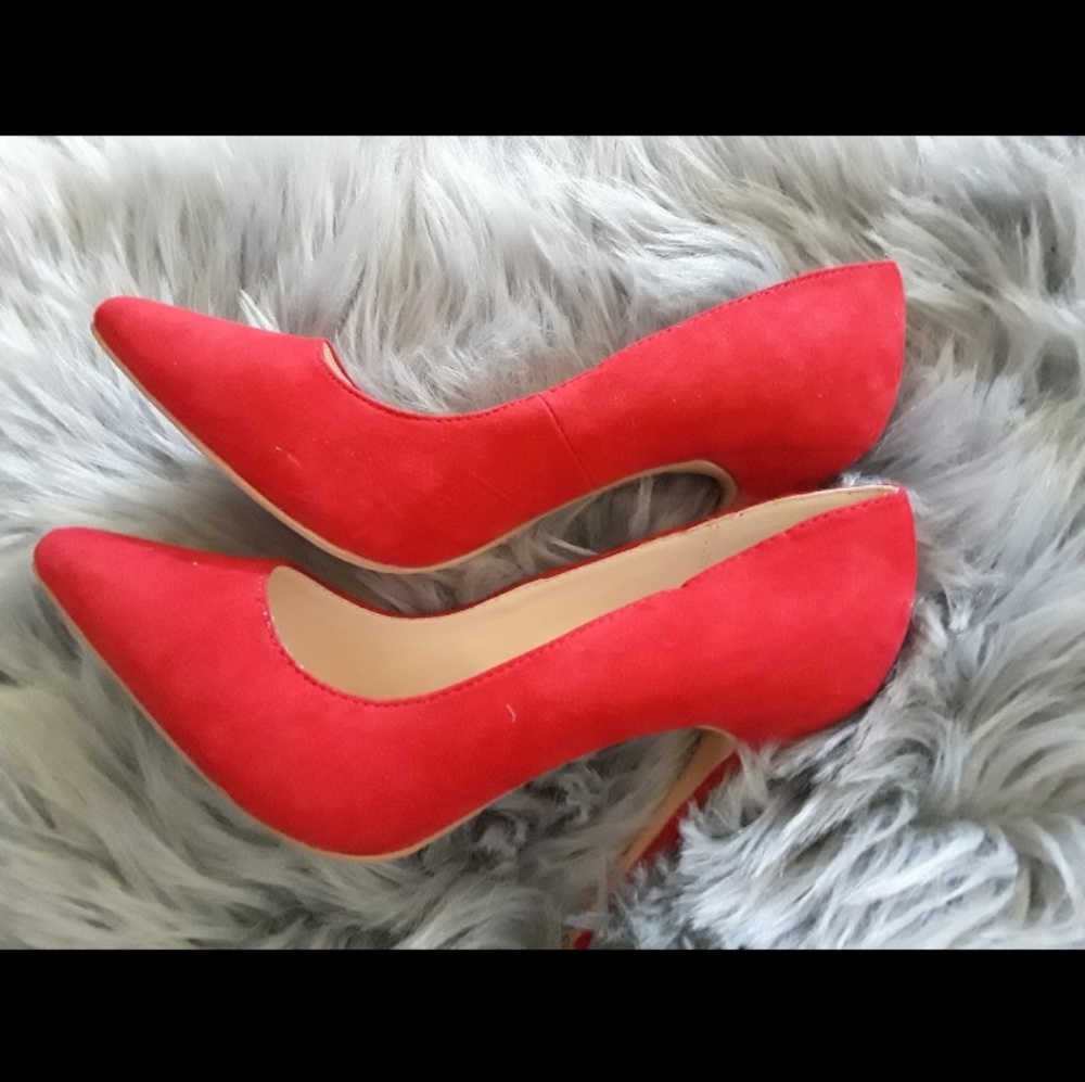Red Suade Shoes